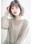 《joemi 新宿》くしゅっと毛先パーマの外ハネボブ　近江