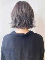 スモーキーブルージュミニボブ_セシルカット_ba299741