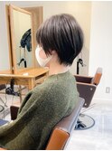 【yuka】シルエット◎シンプルショート20代30代40代