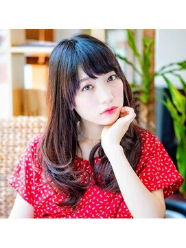 プエンテ(PUENTE) ☆ツヤ髪レイヤー☆【Puente 関内　デジタルパーマ　黒髪】