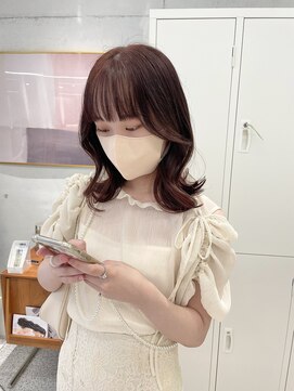 ローウェ 渋谷(Louwe) ブリーチなしのピンクブラウン