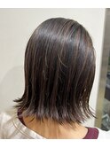 ブリーチなしのハイライトスタイル
