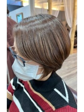 美容室 ラ・クープ 脱白髪染め大人ハイライト