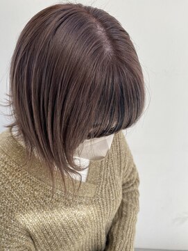 ムクヘア 御幸店(MUKU hair) face low inner color × pink beige