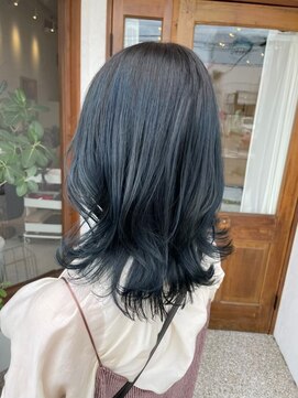 リエットヘアー 杢左店(Lie-et. hair) ネイビーカラー