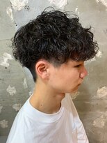 メンズマッシュパーマ波巻きツイストスパイラルパーマ札幌大通