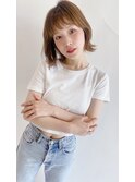 大人かわいい前髪◆マチルダボブ◆ピンクベージュ◆髪質改善◆