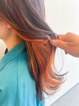 アルドーレ(Ardore) インナーカラー×オレンジ