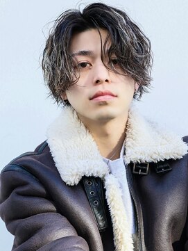 オーシャントーキョー 原宿(OCEAN TOKYO) メンズツイストスパイラルパーマツーブロックセンターパート