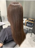 髪質改善×マロンブラウン