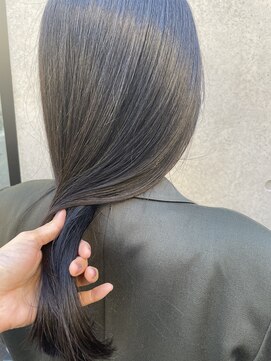 レジュアル(RESSUAL) 黒髪ボブルフネビージュ小顔ヘアワンレン