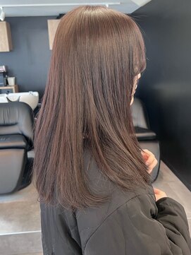 ミュラ(mulah) くすみベージュブラウン艶カラー＊ストレートロングアースカラー