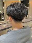 ビジネスマン 爽やか ニュアンスパーマ　ナチュラル 好感度ヘア