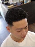 バックパーマスタイル