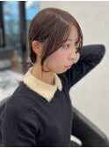 13749黒髪くびれヘア髪質改善レイヤーカット韓国ポニーテール