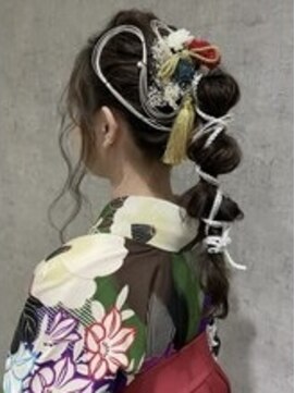 ブランカヘアー 西尾(BLANCA HAIR) 組紐アレンジ
