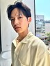 【センターパート】カット+ダウンパーマ+バングアップパーマ　￥13200～