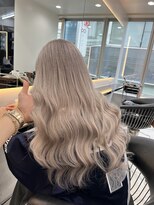 ラピス 渋谷本店(Lapis) ミルクティーカラー/シールエクステ/ハイトーン/髪質改善