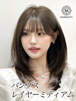 マックスビューティーギンザ(MAXBEAUTY GINZA)　&nbsp;バングスレイヤーミディアム☆銀座/東京駅