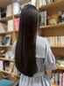カット+髪質改善縮毛矯正+トリートメント 《+ヘアケアギフト付♪》 ￥22,550～