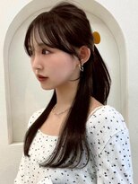 ノイ 銀座(noi)&nbsp;顔周りレイヤーカットロングレイヤーベージュカラー