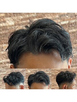 アールドボーテ 理容室(R de Beaute) 銀座 七三分け　パーマ