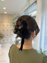 シエル バイ ケンジ 登戸 生田(CIEL by KENJE)&nbsp;結婚式カチモリ韓国風ヘアアレンジ