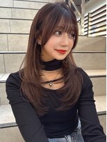 ロンド アンブル 四条烏丸(Lond ambre) 平野実花/くびれ/レイヤーカット/髪質改善/ブラウン/カラー