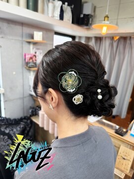 【ヘアセット】水引エレガンス低めシニヨン