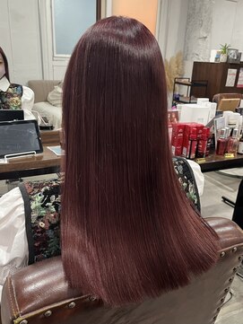 アオゾラヘアーカミノウラ(AOZORA HAIR kaminoura) チェリーレッド
