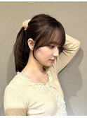 顔まわりカット/顔周り/前髪/小顔/レイヤー/髪質改善/伊勢崎