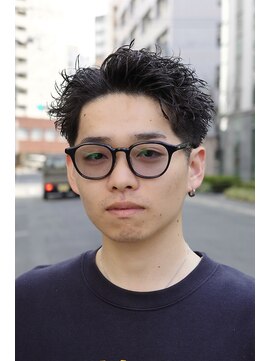 キーゴ 博多(KY-GO.) メンズショート×ニュアンスパーマ 刈り上げショート