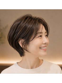 ポレポレハッピーヘアワーク POREPORE HAPPY HAIR WORKの写真/朝のセットが楽になる。白髪もくせ毛も年齢髪も。あなたに合うスタイルをご提案します。