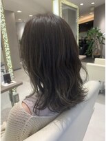 エッジオリジネーション 博多店(edge origination) くびれミディアム×透明感グレージュ
