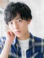 モッズヘアメン 札幌月寒店(mod's hair men) 20代30代アッシュブラックカジュアルマッシュパーマr札幌月寒