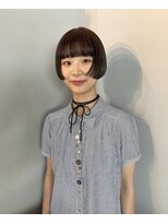 纏(MaTo)&nbsp;ミニボブ/ブラウンカラー/札幌美容室