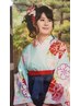 【卒業式の袴スタイル★】着付け＋ヘアーセット⇒￥13200