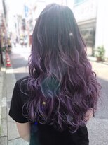 あるじゃんすー 神戸三宮店&nbsp;モーヴパープル#シールエクステ#グラデーションカラー#神戸