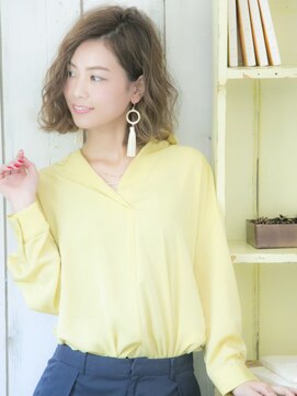 ロンド ルージュ 銀座店(Lond rouge) 肩上前髪なしウェーブボブ