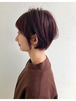 ジュエ ヘアー デザイン(Jue hair design) チェリーピンク☆ボブショートカット