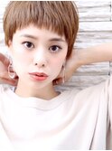 [OCEAN Hair&Life藤原純] 分け目なしショートハイトーンカラー☆