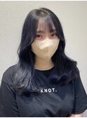 【韓国風】くびれミディ×ブルーブラック