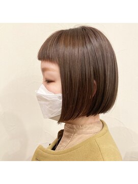 ファヴォリ(favori) 【favori 自由が丘】ハイライトくすみブラウンボブ
