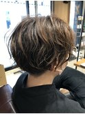 《いかだえみ》スタイリング楽な無造作ショート!