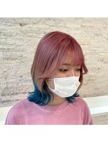 ウェーブス 大宮門街店(wave's)&nbsp;ピンク×スカイブルーカラーwave's大宮門街　門奈