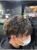 メンズツイストスパイラルハイライト