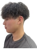 ニュアンスパーマ波巻きツイストスパイラル韓国メンズカット
