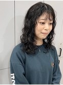 ミディアムスパイラルパーマ×こなれミディ♪ウェーブパーマ前髪