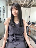 ナチュラル暗髪レイヤー