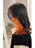 【インナー際立つ☆】ビビッドオレンジ×ブラック